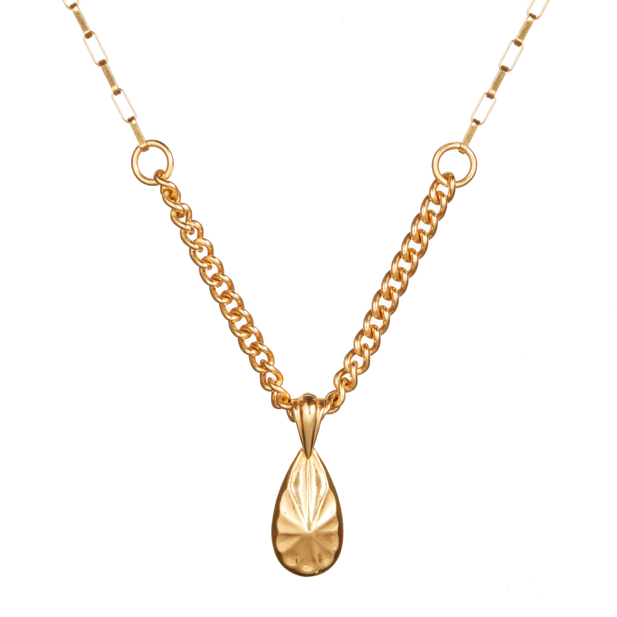RAINDROP PENDANT WITH RAINDROP CHAIN – MIKAELA LYONS JEWELLERY