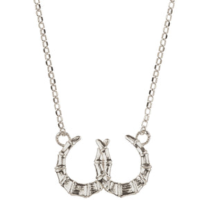DOUBLE HORSESHOE BAMBOO PENDANT