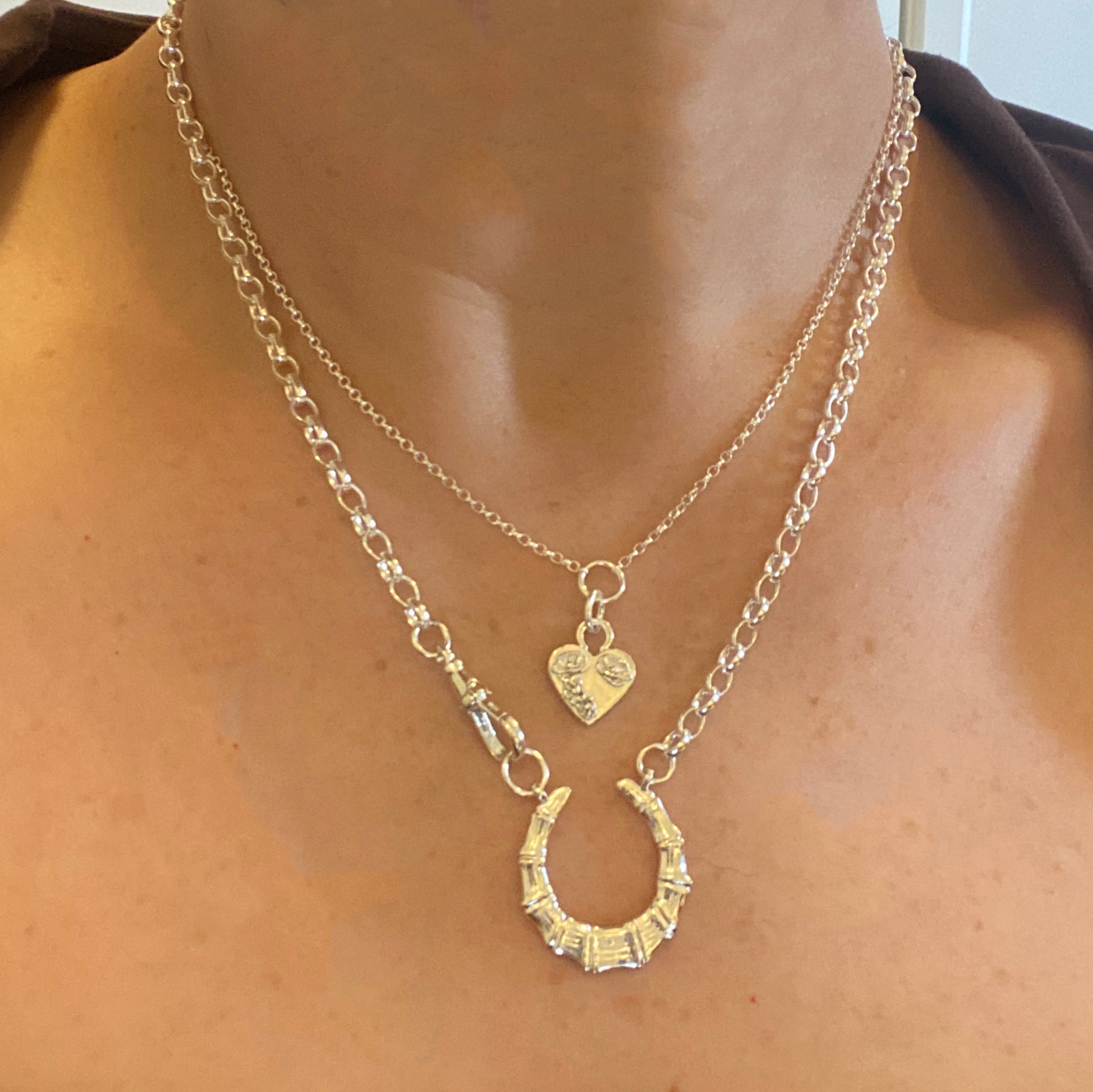 BAMBOO HORSESHOE CHUNKY CHAIN