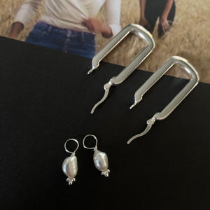 INTER-CHANGEABLE CHARMS FOR RECTANGLE EARRINGS