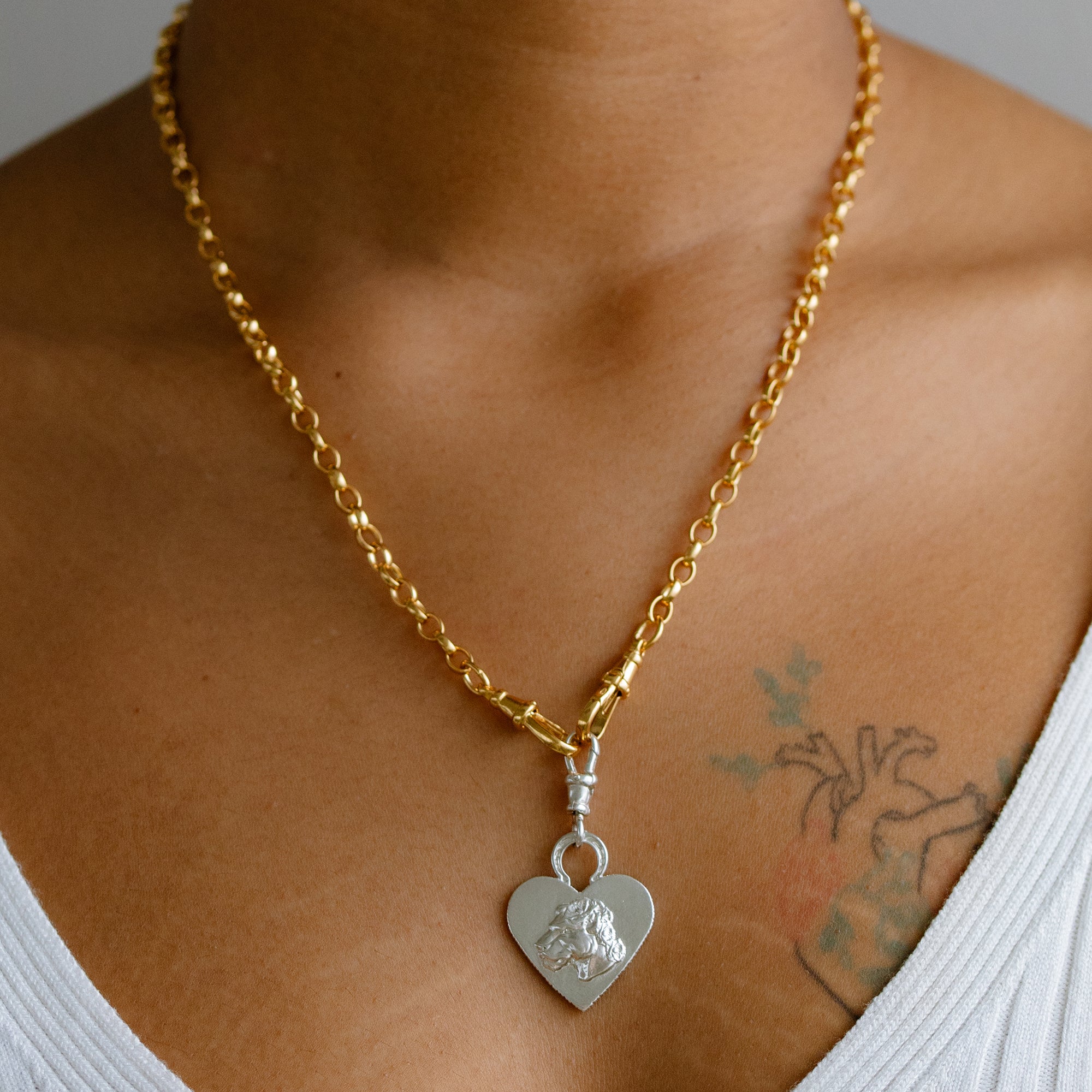 LIONESS HEART CHARM