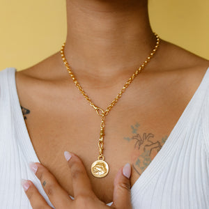LARGE LIONESS COIN CHARM