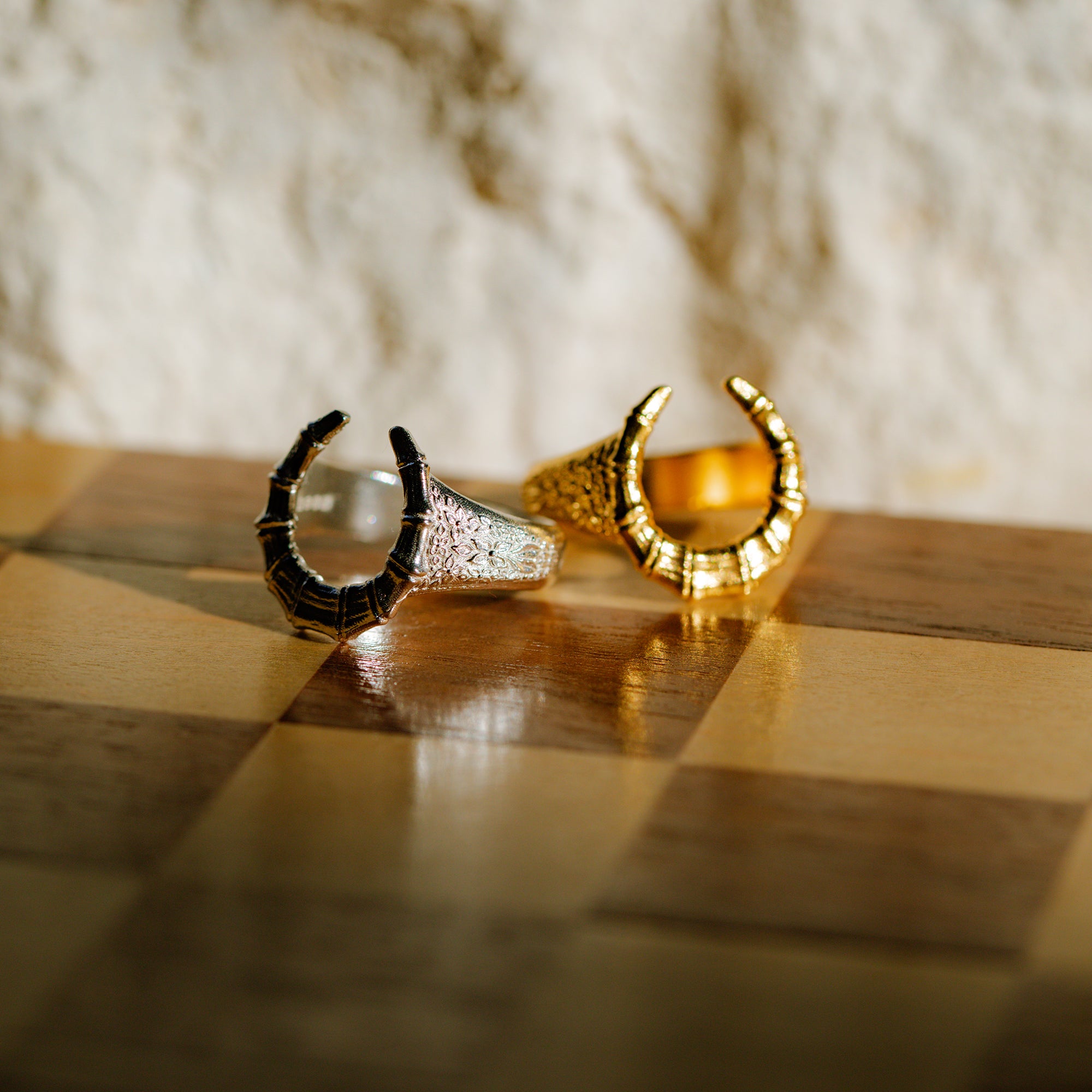 BAMBOO HORSESHOE RING