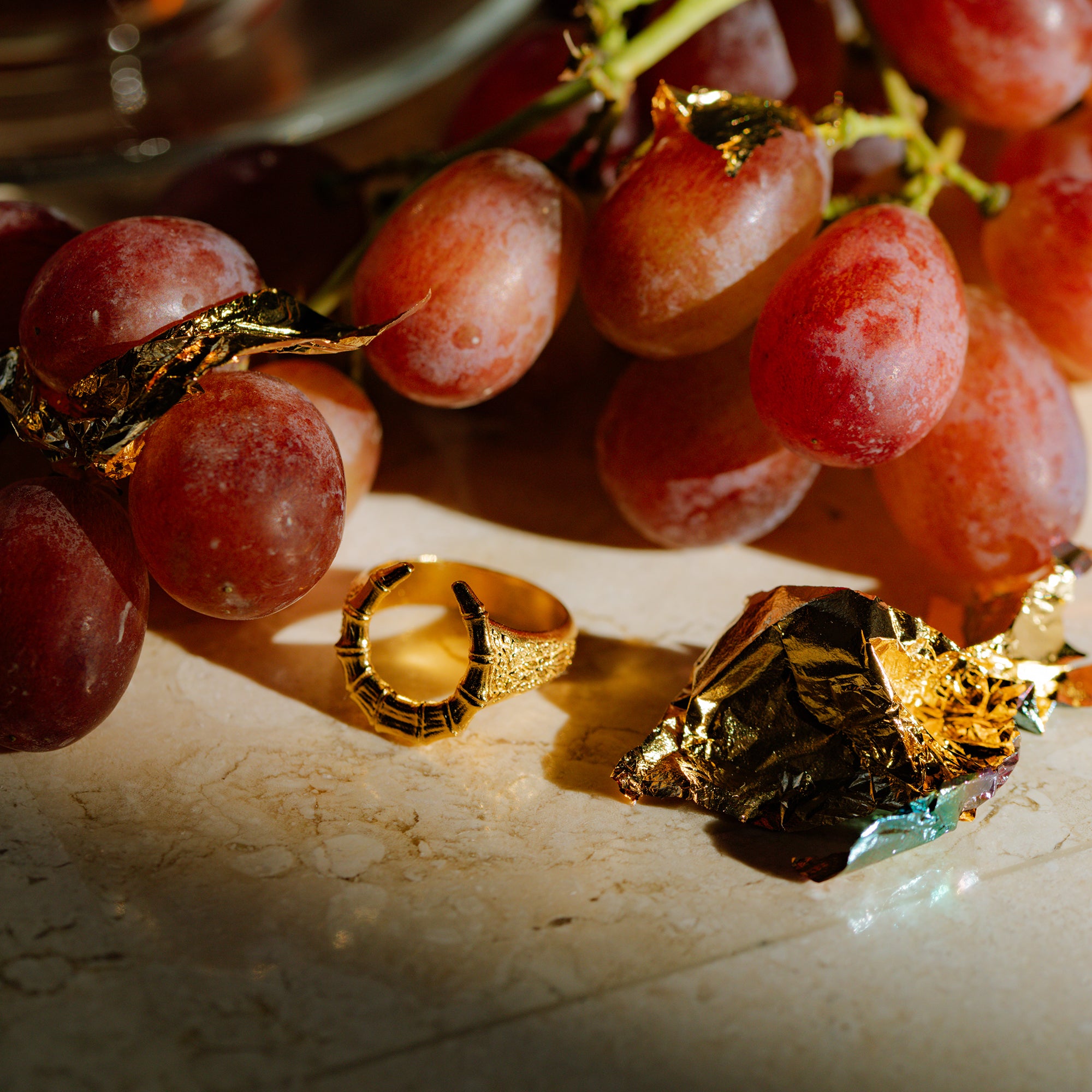 BAMBOO HORSESHOE RING