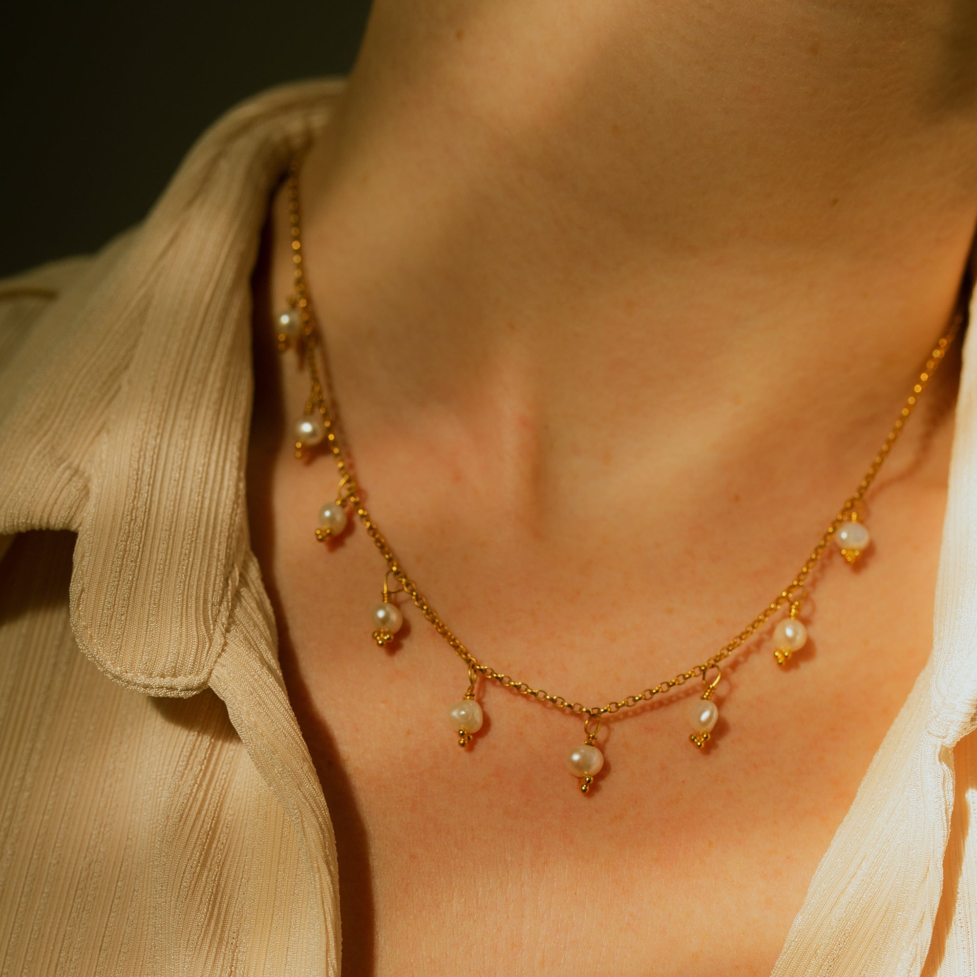 MULTI FRESHWATER PEARL PENDANT