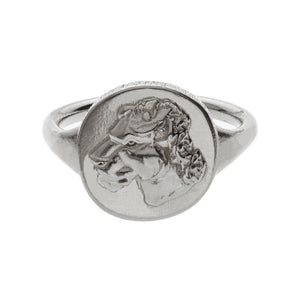 LIONESS COIN RING