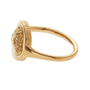 LIONESS COIN RING